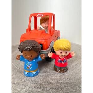 Fisher-Price Help A Friend Pick Up Truck Orange Vehicle & Figures